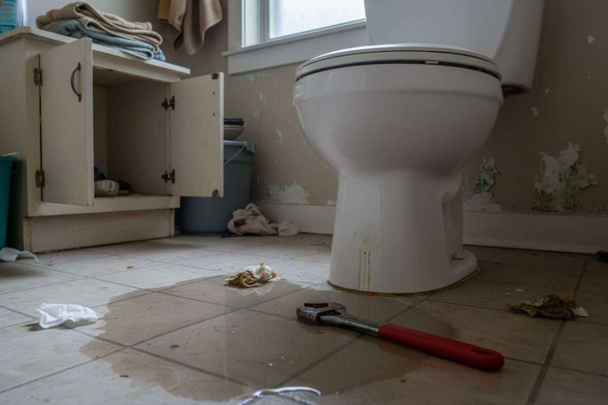 Fuite toilette bas : comment réparer l’eau sous la cuvette