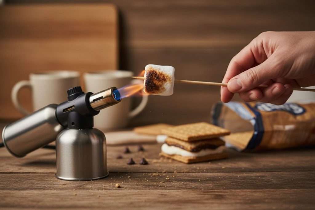 Griller chamallow au chalumeau de cuisine : la méthode ultime