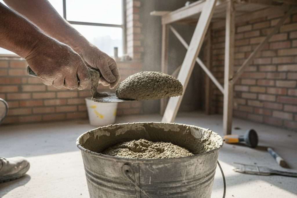 Maîtriser le dosage mortier en seau pour vos travaux