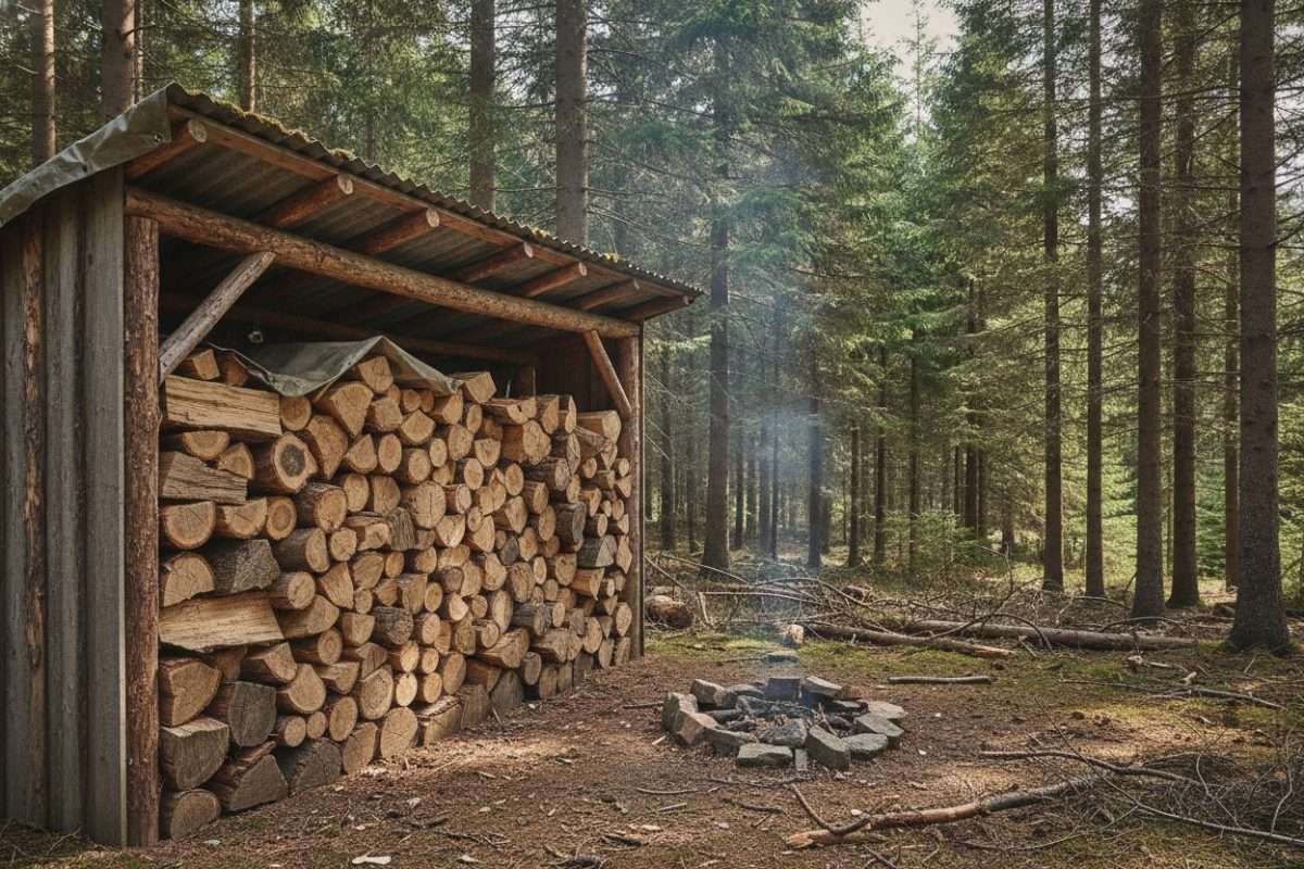 Plan abri bûches gratuit : construire le vôtre facilement